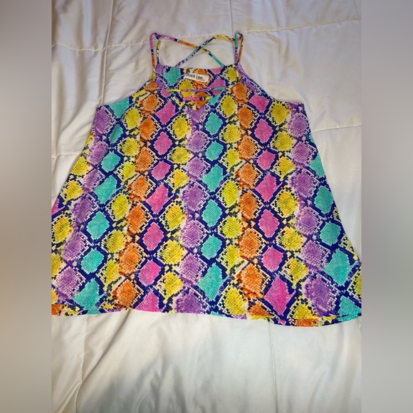 Really cute spaghetti strap colorful tink top. - Picture 1 of 2